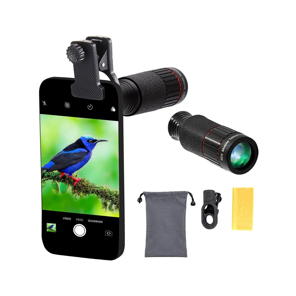 32X Telephoto Mobile Phone Telescope Concert Viewing Equipment Mobile Phone Camera Lenses For Smartphone Photography 6031282500678