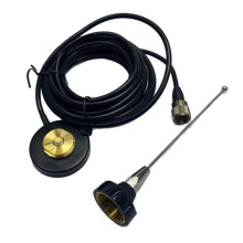 Kit Antenna 403-520 MHz NMO Base Antenna Cavo di Alimentazione 4M Staffa di Montaggio 18CM per Antenna Radio Mobile per Auto Taxi