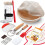 Complete Sourdough  Kit with Banneton Bread Proofing Basket and Glass Jar for Bread Making 1