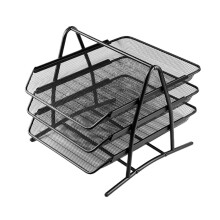 Metal File Cabinet MultiColumn Office Storage Organizer, Durable Iron Mesh A4 Document Rack