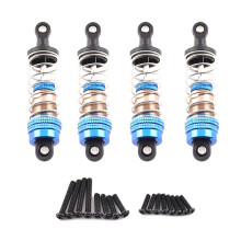 1 Jeu D'Amortisseurs Métalliques de Voiture RC pour SCY 1/16 MJX H16H 14301,14210 1/16 1/12 1/14, Accessoires de Pièces de Mise à Niveau 75mm C