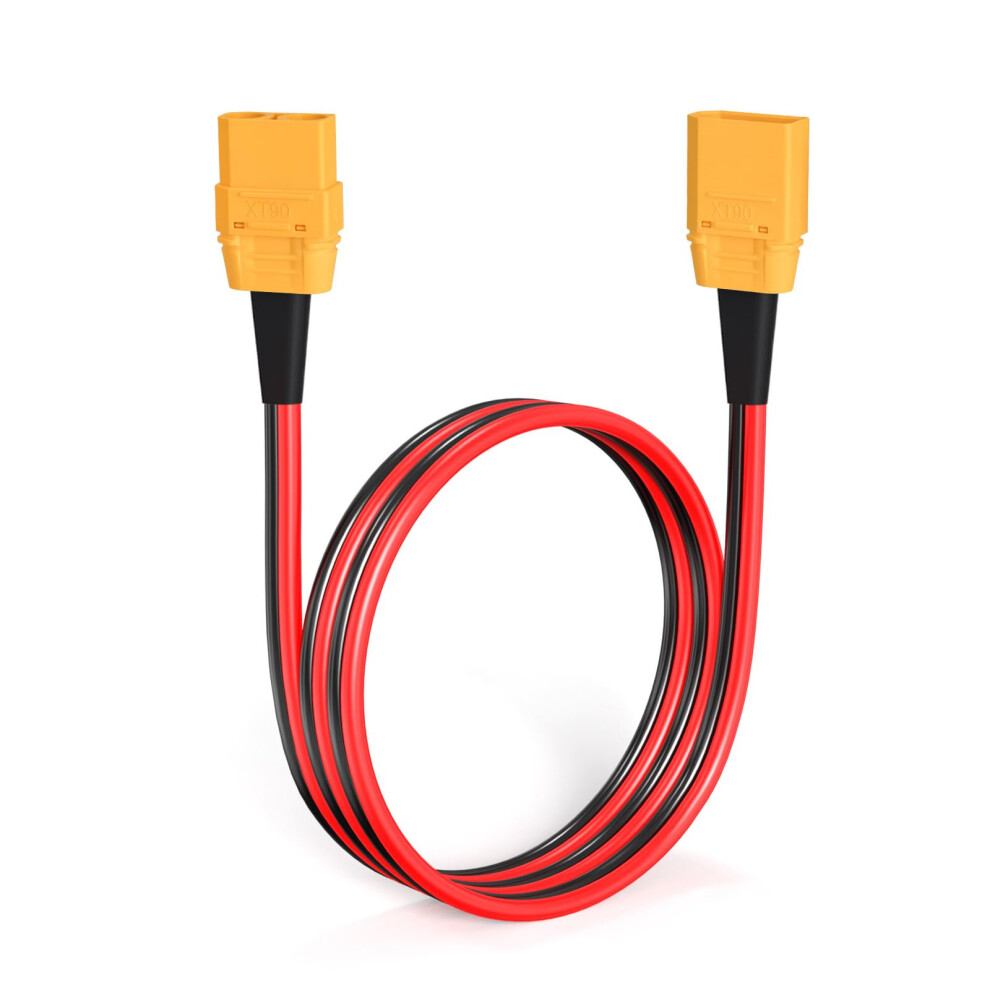 Xt90 Extension Cable 10Awg Male To Female Connector 2Ft For Rc Battery And Solar Panel 9330225810810