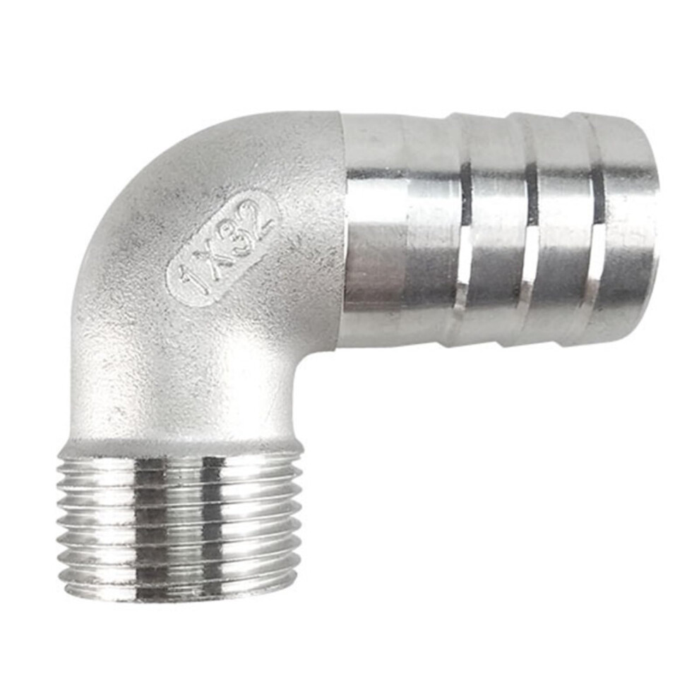 5 Pack 304 Stainless Steel 90 Degree Bsp Male Pipe Elbow Fittings, CorrosionâResistant Coupler 9330225762638