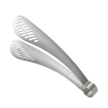 2pcs Stainless Steel Food Tongs Set with Ergonomic Grip for BBQ Grilling and Secure Handling