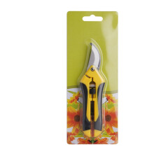 Pruning Shears with Ergonomic Grip for Fruit and Grape Harvesting, Yellow and Black Garden Scissors