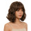 Classical Bob Curly Wigs With Bangs Artificial Hair Full Head-D 1