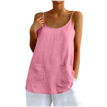 Ärmelloses, vielseitiges Baselayer-Top für Damen aus-Rosa XXL