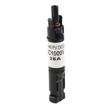 Inline Solar Fuse Holder Connector with Blocking Diode 1000V DC 25A for Solar Panels