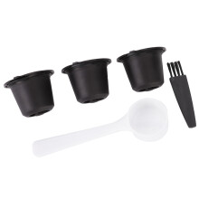 Újrafelhasználható kávékapszulák, újratölthető kávépárnák, nagy szűrési teljesítményű szilikon tömítéssel, Nespresso