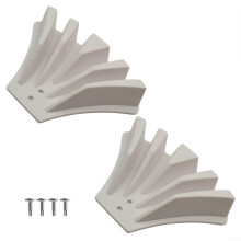 Gutter Downspout Extension and Rainwater Diverter Set, PP Build with Quick Install Screws for Effective Foundation Protection (White)