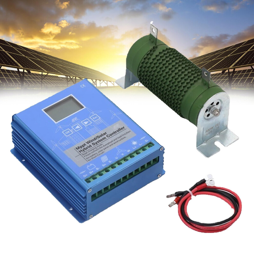 Wind Turbine Mppt Charge Controller 12000W Wind Solar Hybrid 12V Offgrid Battery Charging Lcd 9310869815662