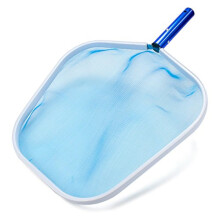 Aluminum Pool Skimmer Net 21x15 for Leaves and Debris, Durable Poly Mesh, Lightweight Frame, Fits Standard Pole