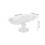 4Pcs Transparent Crystal Glass Fruit Tray Multi-Function Serving Plate 2