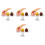 4Pcs Transparent Crystal Glass Fruit Tray Multi-Function Serving Plate 7