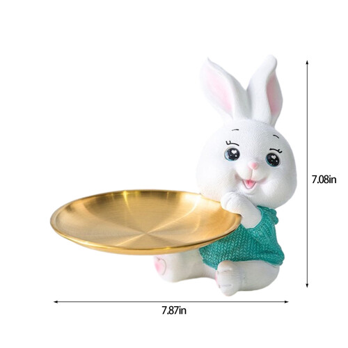 Kiplyki New Arrivals Easter Tabletop Decorations Beautiful Glassware Tabletop Ornament Easter Bunny Decorations 2