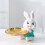 Kiplyki New Arrivals Easter Tabletop Decorations Beautiful Glassware Tabletop Ornament Easter Bunny Decorations 4