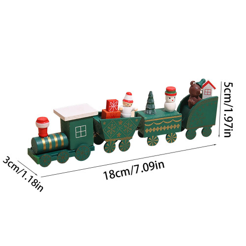 Wooden Christmas Train Set with Santa 1 Piece 1