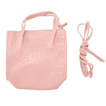 Mode Kvinnor VäSkor Sommar HandväSka Shoulder Messenger Chain Lock Liten Fyrkantig VäSka Rosa
