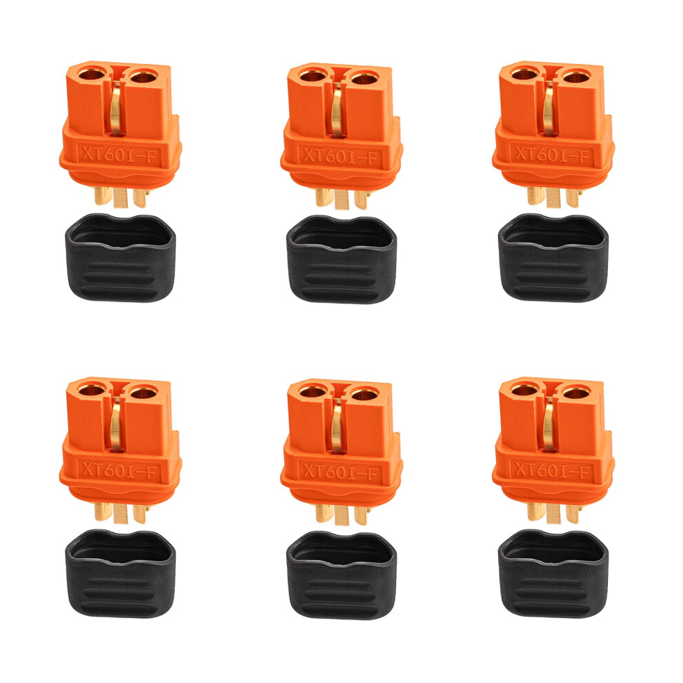 Xt60i Connector 6Pcs Xt60 Female Plug For Rc Battery And Drone Secure Power Connection 9310869815877