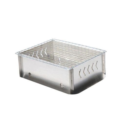 Small Grill Portable Foldable Grill Outdoor Grill Removable Part Versatile BBQ Tool for Barbecue Beach Without Tray