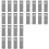 24PCS Shipping Container Air Vent Kit Heavy Duty Shipping Container Accessories Flow Ventilation Kit Gray 1