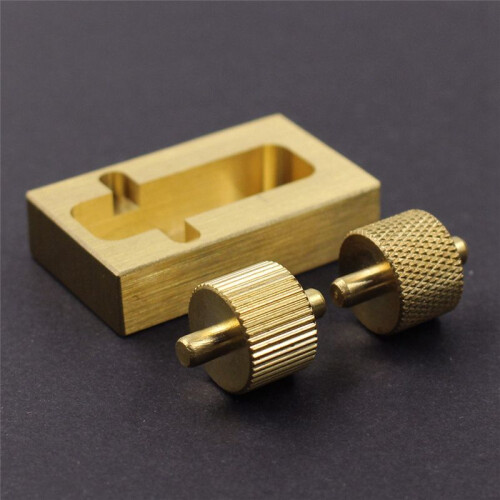 Pure Copper Leather  Carving Tool Pure Copper   Oil Box DIY Hand-Sewn Leather Tool Roller 2