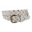 CTM Women's Braided Studded Dress Belt 1