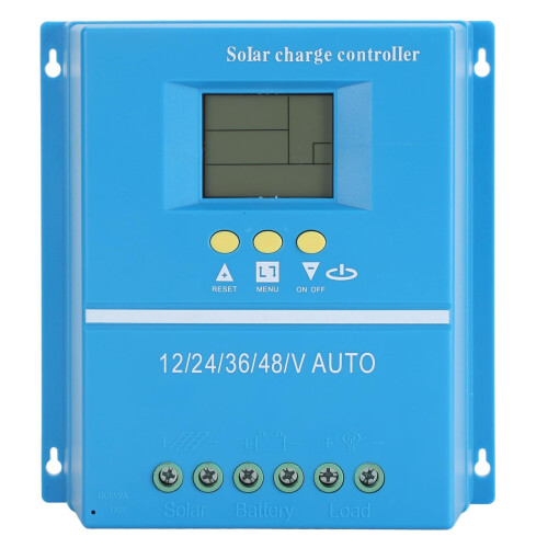 60A MPPT Solar Charge Controller, LCD Display, 12V/24V/36V/48V for Battery and Lights