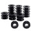 40pcs Empty Spools, 2.1x0.7 Inch Plastic Thread Spools Ribbon Spools Black  Spools Wire Spool Weaving Bobbins 2