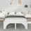 vidaXL Bed Frame White 120 x 190 cm Solid Pine Wood 3