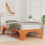 vidaXL Bed Frame Brown 75 x 190 cm Solid Pine Wood 3