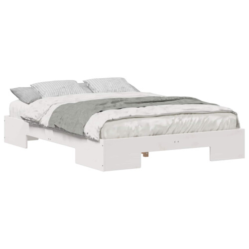 vidaXL Bed Frame White 120 x 190 cm 1