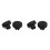 4 Pcs Black Boot Lid Hinge Stops Hood Clip Replace for  9-3 Convertible 12832495 1