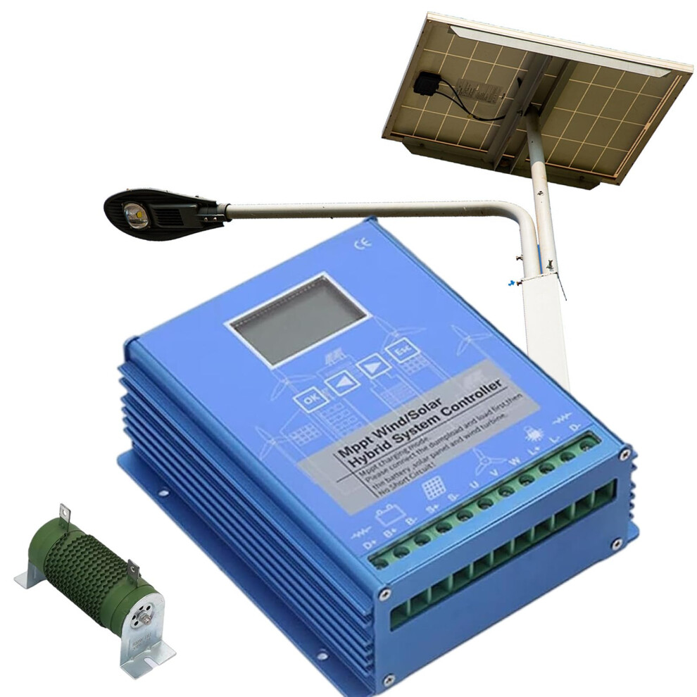 15000W Wind Solar Hybrid Mppt Charge Controller 12V 24V 48V With Dump Load For Offgrid Systems 9330225811480