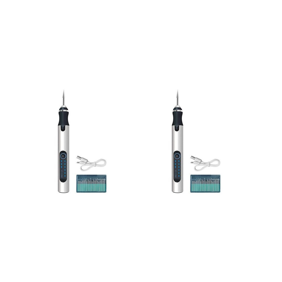 2X Electric Grinder Cordless Electric Drill Diy Engraving Pen Engraving Machine Electric Small Grinding Pen(B) 6032266575453