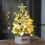 Mini Gold Artificial Christmas Tree with LED Lights and 2