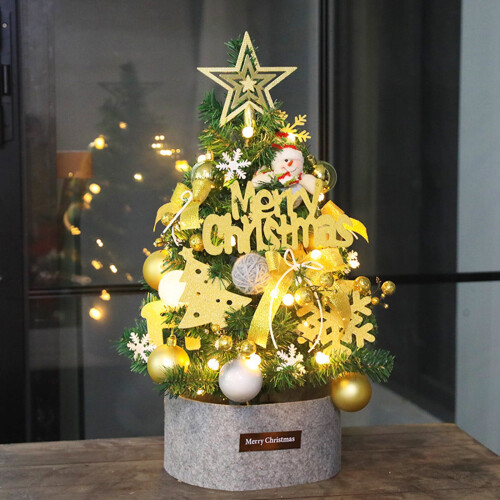 Mini Christmas Tree 23.6 in Red Desktop Decoration 1