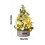 Mini Gold Artificial Christmas Tree with LED Lights and 3
