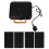 Black Multi-Use Waffle Maker Sandwich Press Aluminum Nonstick 11