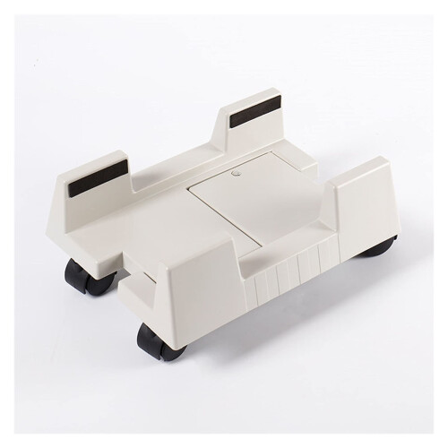Adjustable CPU Stand with Wheels, SpaceSaving Computer Tower Holder, 360 Rolling Mobility, Color A