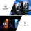 1Pair Compact USB Gaming Speakers with LED Light for Pc Laptop Black 6