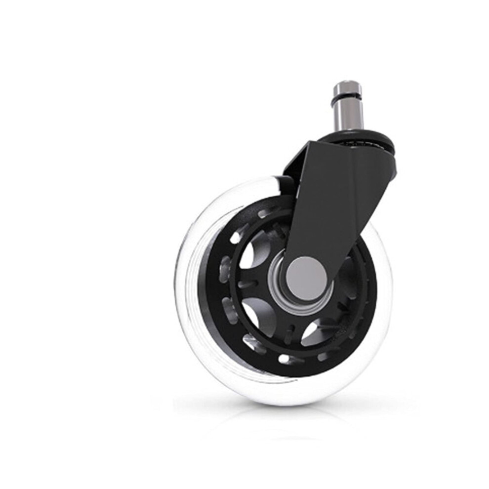Office Chair Caster Wheels 2.5 Inch Universal Rubber Swivel Set Of 5 Smooth Silent Rolling Replacement 9310869772224