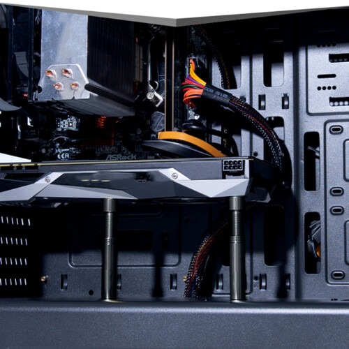 Card Bracket Computer Protection Bracket  Card GPU Holder Support Adjustable Telescopic Bracket Silver 2