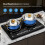 Black Double Induction Burner Electric Cooktop for Home Kitchen 5