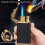 Dual Flame Butane Torch Lighter, Windproof Refillable Design, Adjustable Flame for Camping Smoking (Color B) 2