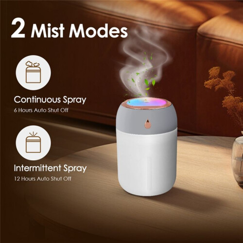 Air Humidifier Cool Mist Aroma Diffuser LED Night Light USB Humidificador for Home Office Essential Oil Diffuser 2