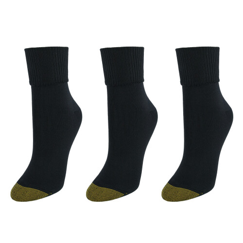 Gold Toe Women's Providence Turn Cuff Socks (3 Pair Pack) 1
