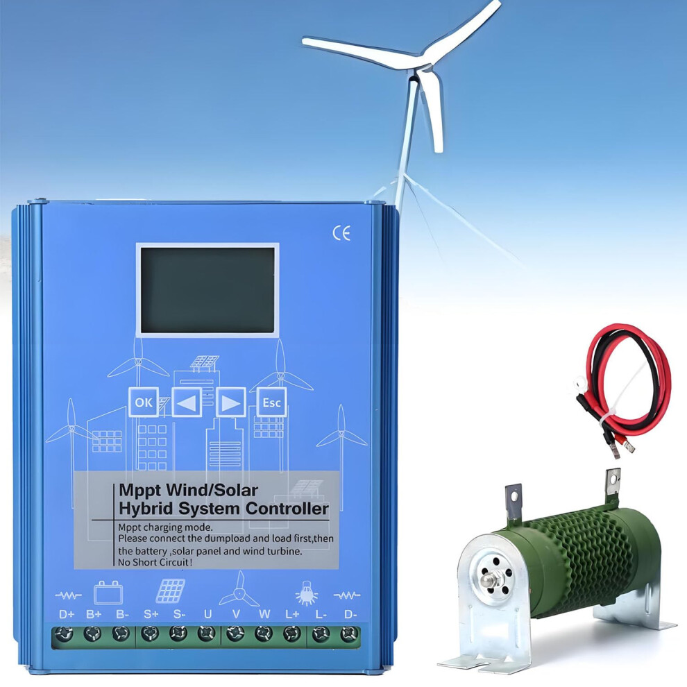 16000W Mppt Wind Solar Hybrid Charge Controller 12V/24V/48V OffâGrid Auto Battery Management 9330225811633