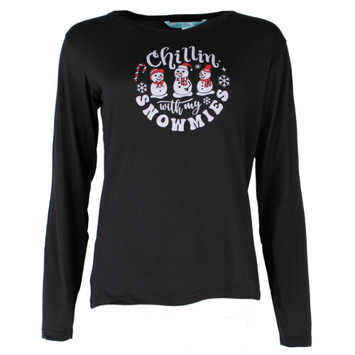 Cozy Couture Women's Chilling with my Snowmies Plus Size Pyjama Set 2