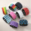 Adjustable Leather Bracelet Square Studs Punk Rock Design-Black 1